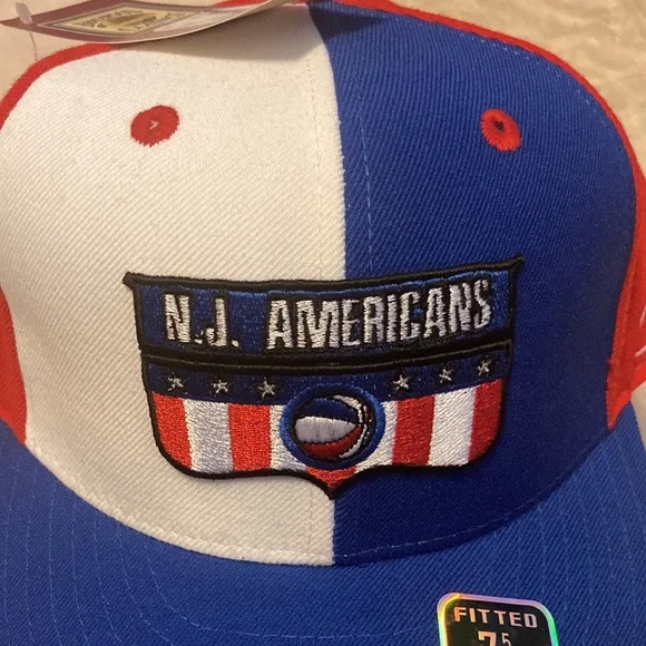 Reebok ABA New Jersey Americans Fitted Hat - Picture 2 of 6
